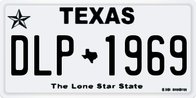 TX license plate DLP1969