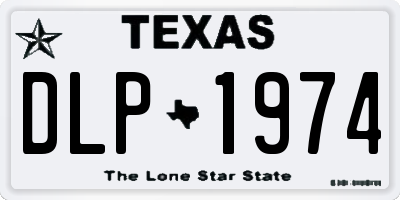 TX license plate DLP1974