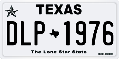 TX license plate DLP1976
