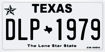 TX license plate DLP1979