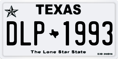 TX license plate DLP1993