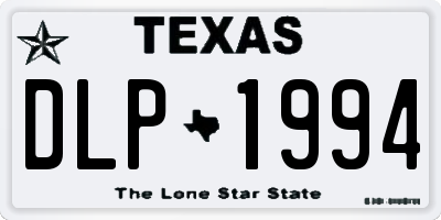 TX license plate DLP1994
