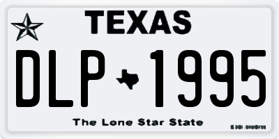 TX license plate DLP1995