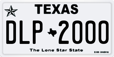 TX license plate DLP2000