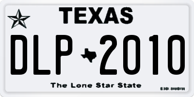 TX license plate DLP2010