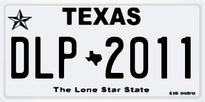 TX license plate DLP2011