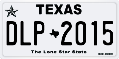TX license plate DLP2015
