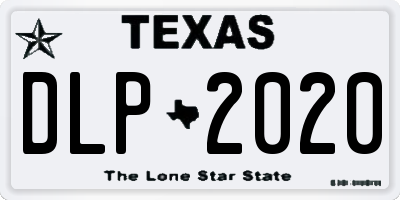 TX license plate DLP2020