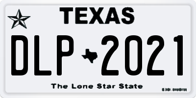 TX license plate DLP2021