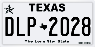 TX license plate DLP2028