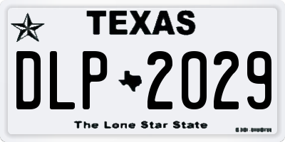 TX license plate DLP2029