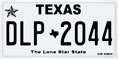 TX license plate DLP2044
