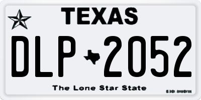 TX license plate DLP2052