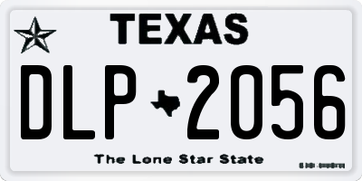 TX license plate DLP2056