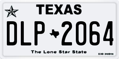 TX license plate DLP2064