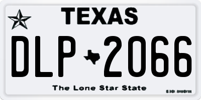 TX license plate DLP2066