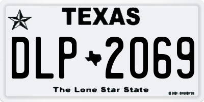 TX license plate DLP2069