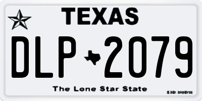 TX license plate DLP2079