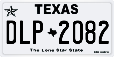 TX license plate DLP2082
