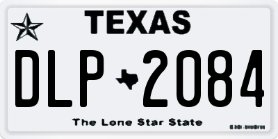 TX license plate DLP2084