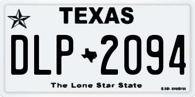 TX license plate DLP2094