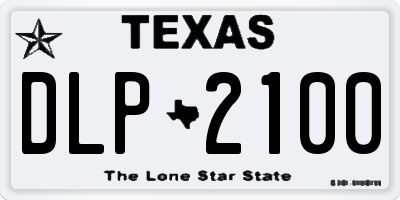 TX license plate DLP2100
