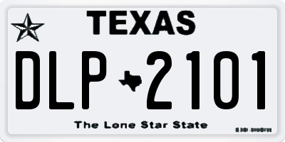 TX license plate DLP2101