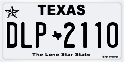 TX license plate DLP2110