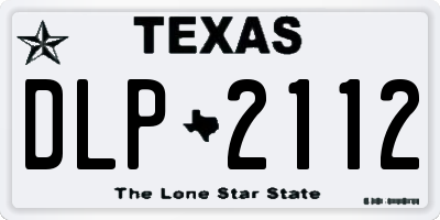 TX license plate DLP2112