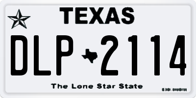 TX license plate DLP2114