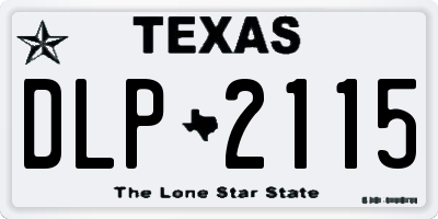 TX license plate DLP2115
