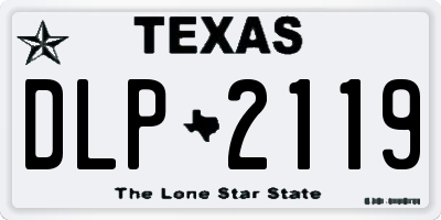 TX license plate DLP2119