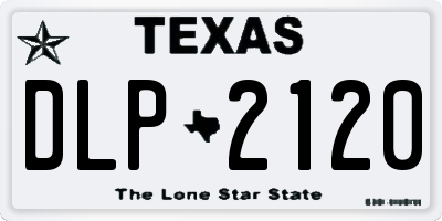 TX license plate DLP2120