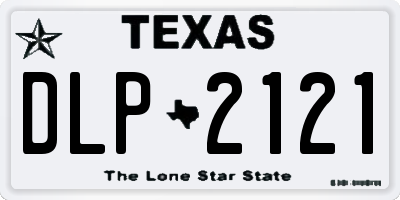 TX license plate DLP2121