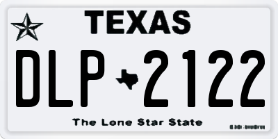 TX license plate DLP2122
