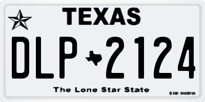 TX license plate DLP2124