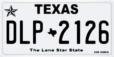 TX license plate DLP2126