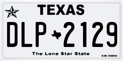 TX license plate DLP2129