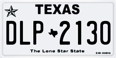 TX license plate DLP2130