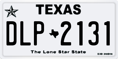 TX license plate DLP2131