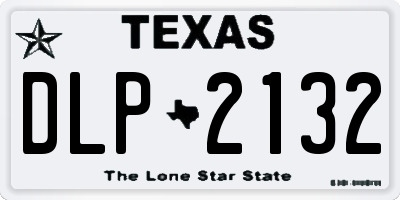 TX license plate DLP2132