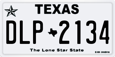 TX license plate DLP2134