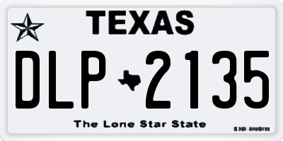TX license plate DLP2135