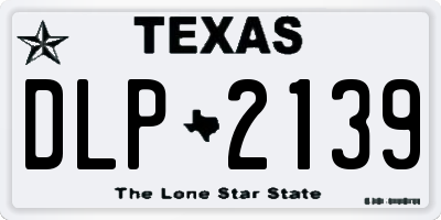 TX license plate DLP2139