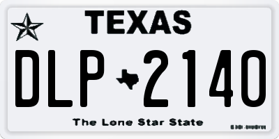 TX license plate DLP2140