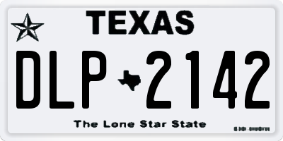 TX license plate DLP2142