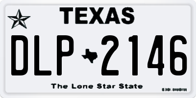 TX license plate DLP2146
