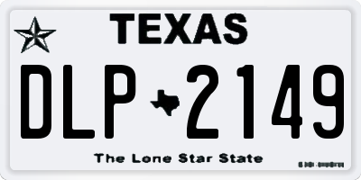 TX license plate DLP2149