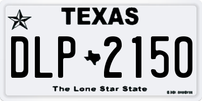 TX license plate DLP2150