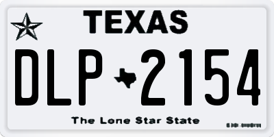 TX license plate DLP2154